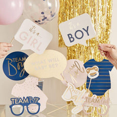 Gender Reveal Photo Props