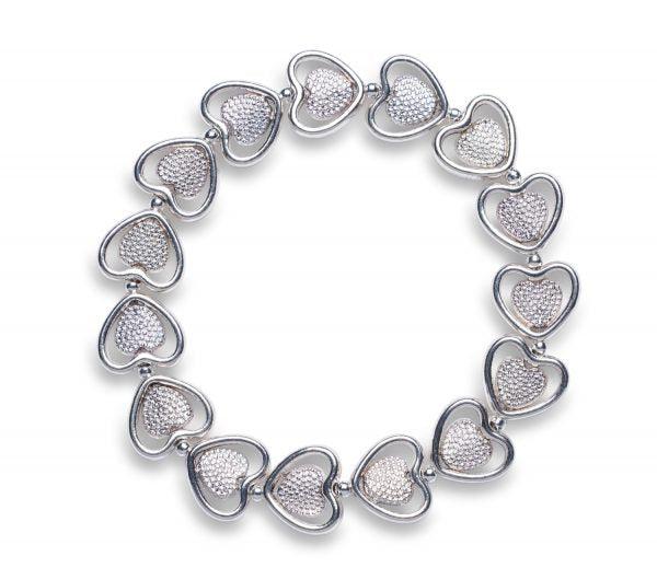 Pierced & Pitted Heart Bracelet - Bracelet