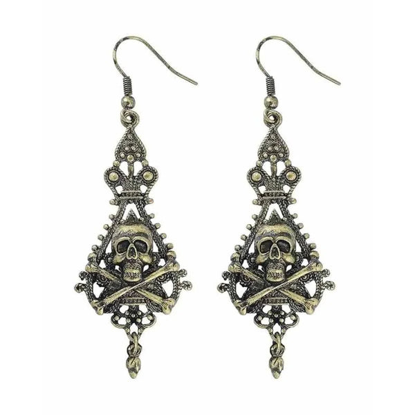 Pirate Skull Cross Bones Earrings Pirate Skull Cross Bones Earrings