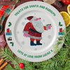 Very Hungry Caterpillar Treats For Santa 8" Rimmed Plate