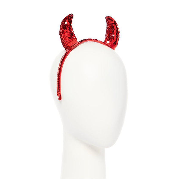 Sequinned Devil Horns Headband Sequinned Devil Horns Headband