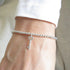 Bracelet Silver Beaded Charm Bracelet