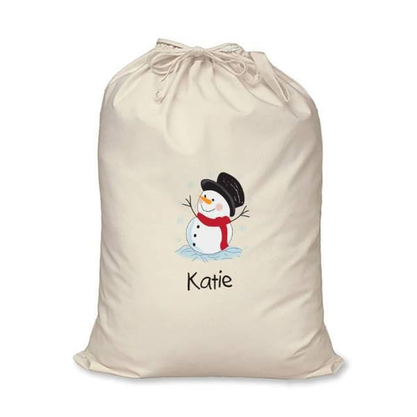 Snowman Cotton Sack Snowman Cotton Sack