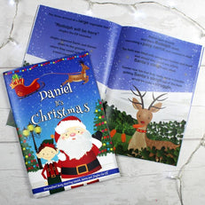 Personalised Boys "It's Christmas" Story Book Featuring Santa and his Elf Jingles