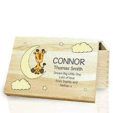 Sweet Dreams Giraffe Wooden Memory Box Sweet Dreams Giraffe Wooden Memory Box