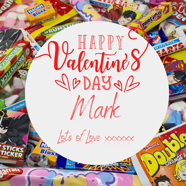 Sweet Jar Happy Valentines Day Retro Men's Valentine Sweet Jar