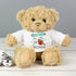 Teddy Personalised Felt Stitch Robin 'My 1st Christmas' Teddy Bear