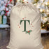 Christmas Sack Tree Initial Cotton Sack