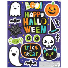 Window Decorations Hallo-ween Friends Window Stickers