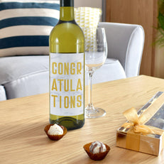 Congratulations White Wine Gift Set