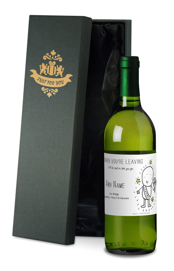 Wine Personalised Chilli & Bubbles Leaving White Wine