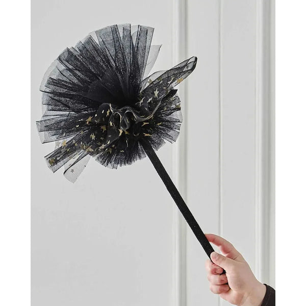 Witch Black & Gold Star Broom Witch Black & Gold Star Broom