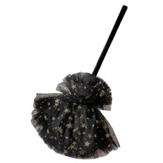 Witch Black & Gold Star Broom