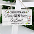 Wooden Sign Personalised Christmas Gin Wooden Sign