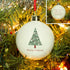 Merry Christmas Tree Bauble - Features A Christmas Tree With The Words Merry Christmas On The Front And Personalised Message On The Back