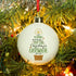 It's Beginning To Look A Lot Like Christmas Bauble, Text Is Positioned To Resemble A Christmas Tree With A Star On Top