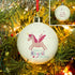Magical Christmas Bauble - Featuring A Magical Pink Unicorn Above The Text "Have A Magical Christmas"