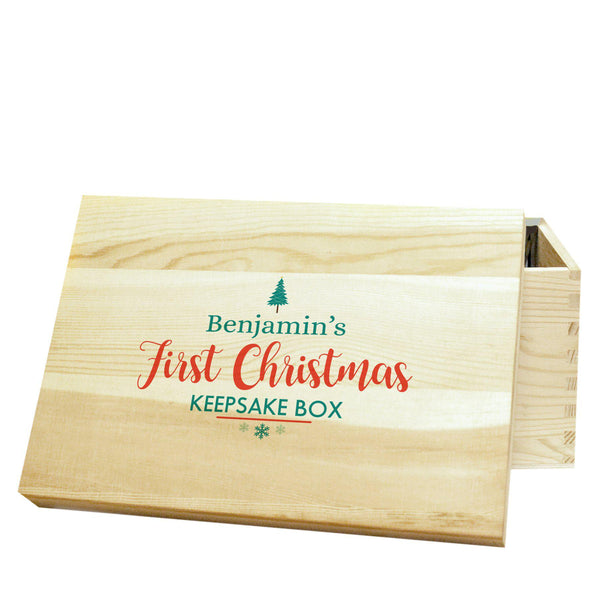 First Christmas Keepsake Box - Personalised For Benjamin