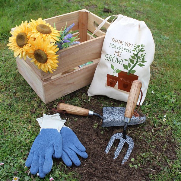 Helping Me To Grow Garden Tool Set - Personalised For Mr Fletcher