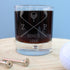 Golf Club Whisky Tumbler - Initials ZP Either Side Of Golf Clubs
