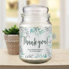 Floral Thank You Candle Jar