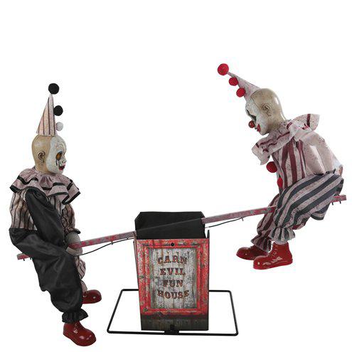 Freaky Animated See-Saw Clowns - 1.2m