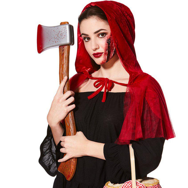 Red Riding Hood Holding a Bloody Axe - 60cm