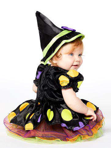 Cute Witch - Baby and Toddler Costume With Hat and Dress