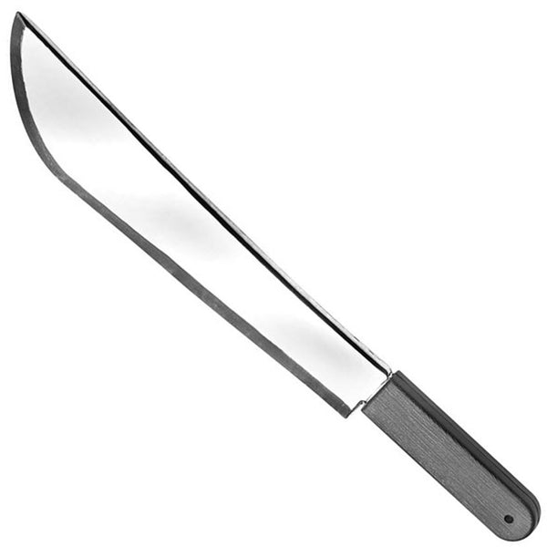 Chrome Machete plastic prop, perfect for any scary Halloween outfit