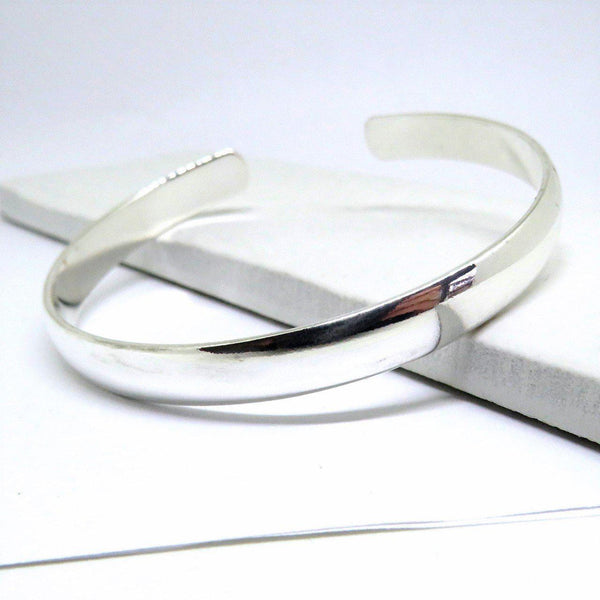 Sterling Silver Chunky Silver Bangle 