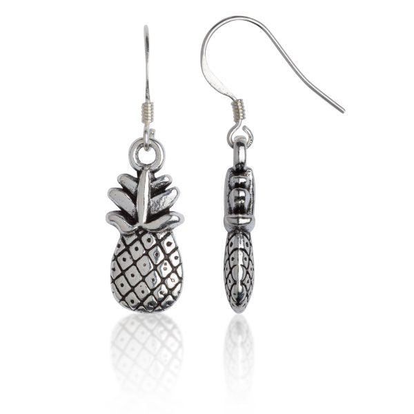 Pineapple Earrings - 925 Silver Hooks