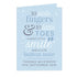 Personalised '10 Little Fingers' Blue Baby Card