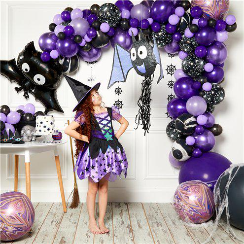 Halloween Bat Piñata Set Up At A Party