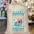 In The Night Garden Snowtime Sleigh themed Sack with Blue Pictures And Text