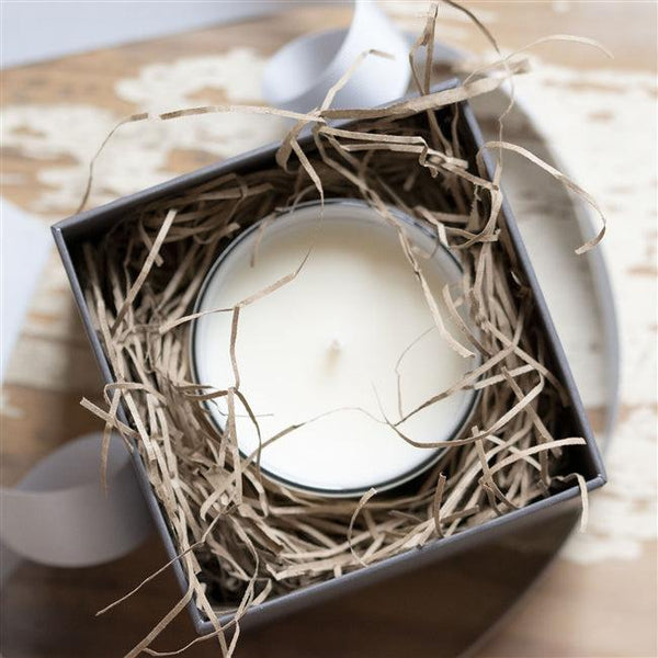 Luxury Christmas Bird Soy Wax Candle In It's Gift Box Packed In With Straw