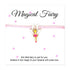 Magical Fairy Cord Bracelet & Card - Card Reads "This Little Fairy Is Just For You Believe In Her Magic & Your Dreams Will Come True"