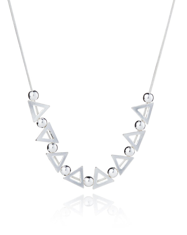 Ball And Triangle Necklace