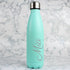 Personalised Mint Green Metal Insulated Drinks Bottle - Stylish - Elegant