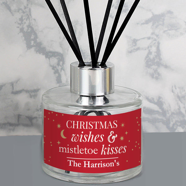  Personalised Christmas Wishes Reed Diffuser - Close Up Picture