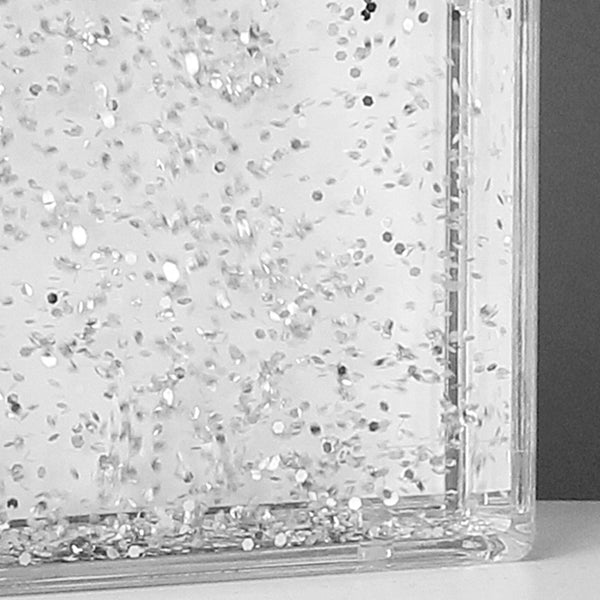 Personalised #Besties 6x4 Glitter Shaker Photo Frame - Close Up Of Glitter Falling