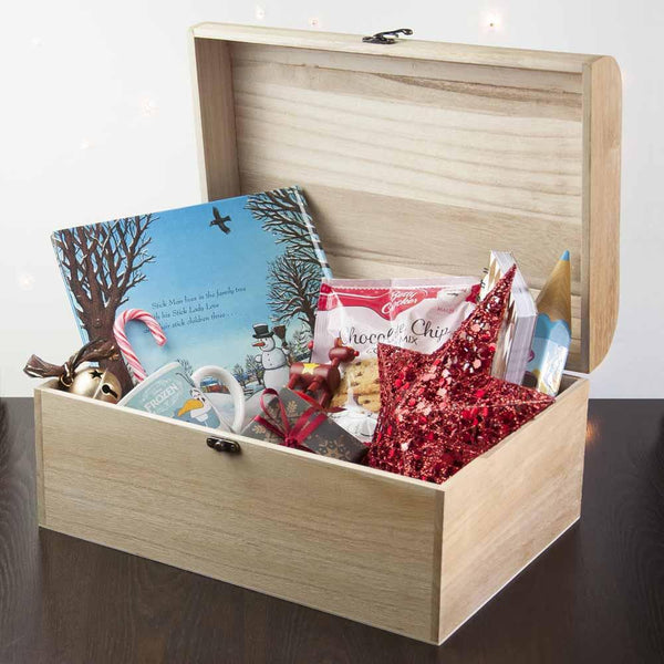 Personalised Baby's First Christmas Eve Chest - Pictures Shows What Can Be Put Into The Chest