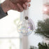 Angelic special glass bauble with a gorgeous angel inside, made with an iridescent coating that shimmers in natural light