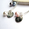 Personalised Script Necklace & Pearl