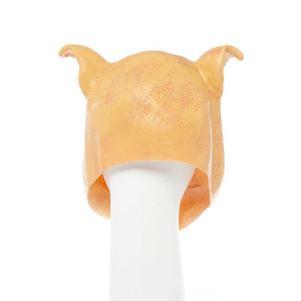 Halloween Latex Pig Head Mask - Rear View