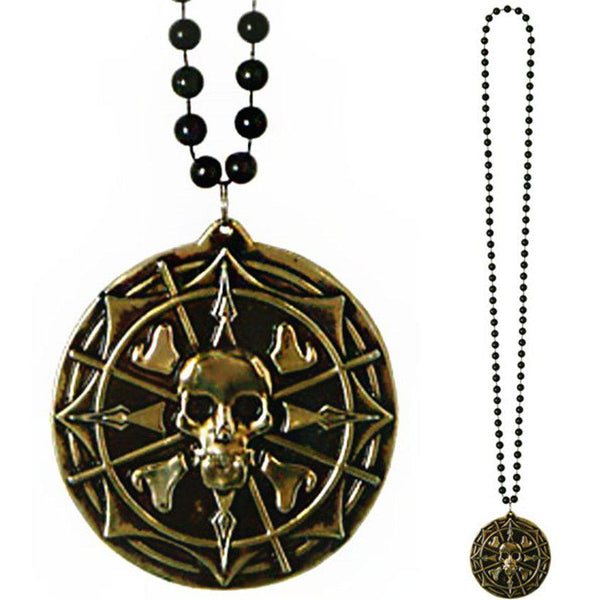 Pirate Medallion Necklace - Halloween Prop