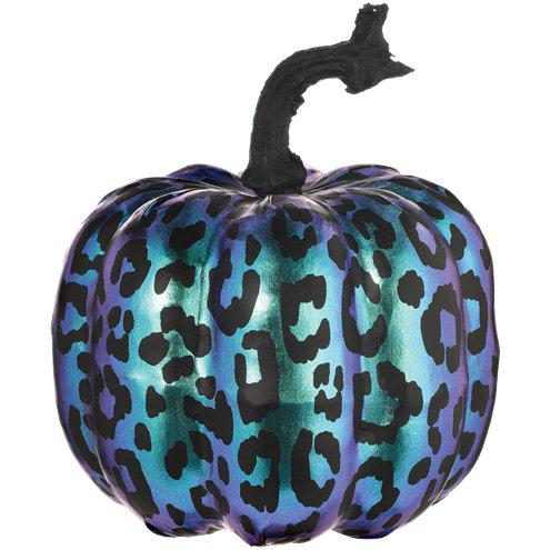 Metallic Effect Purple Midnight Pumpkin - 17.5cm