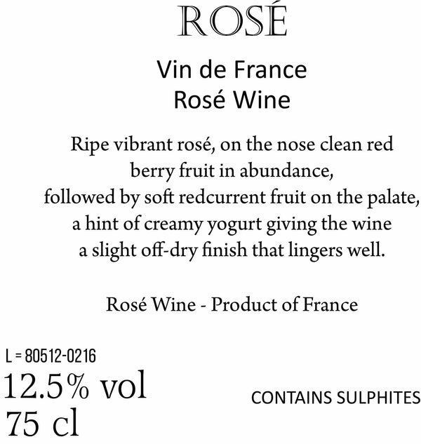 Personalised Chilli & Bubbles Leaving Rosé Wine