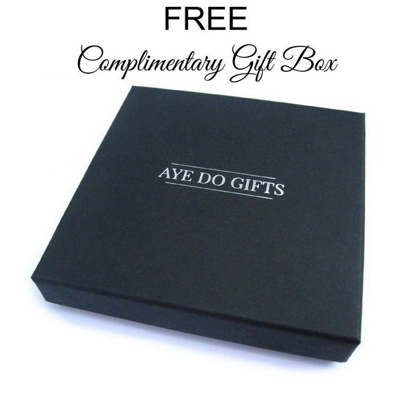 Personalised Round Vanessa Cufflinks - Initials - Gift Box