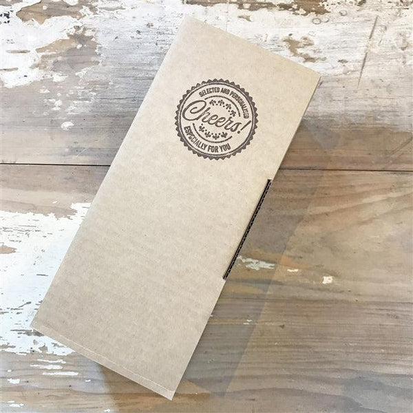 Spiced rum brown box packaging