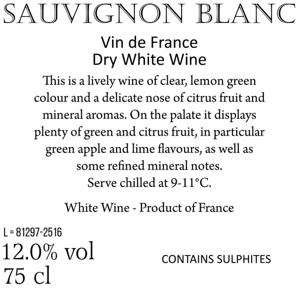 Personalised Chilli & Bubbles Leaving White Wine - Wine Description